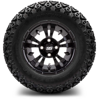 Most Popular Golf Cart Wheel/Tire Combo! 12" Vampire with 23" Tires!